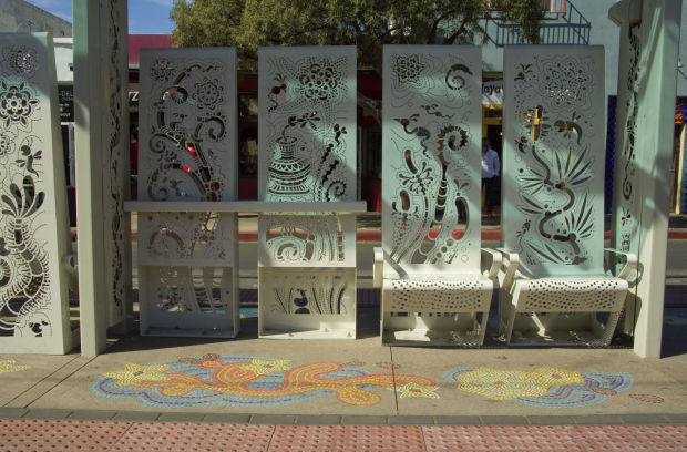 Public art along Streetcar route